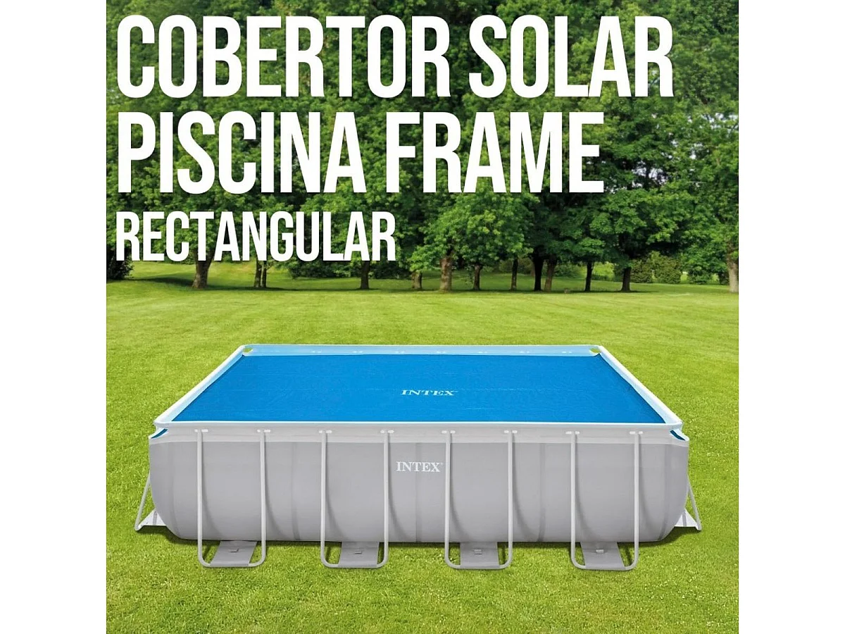 Bâche à bulles pour piscine tubulaire rectangulaire 4,88 x 2,44 m - Intex