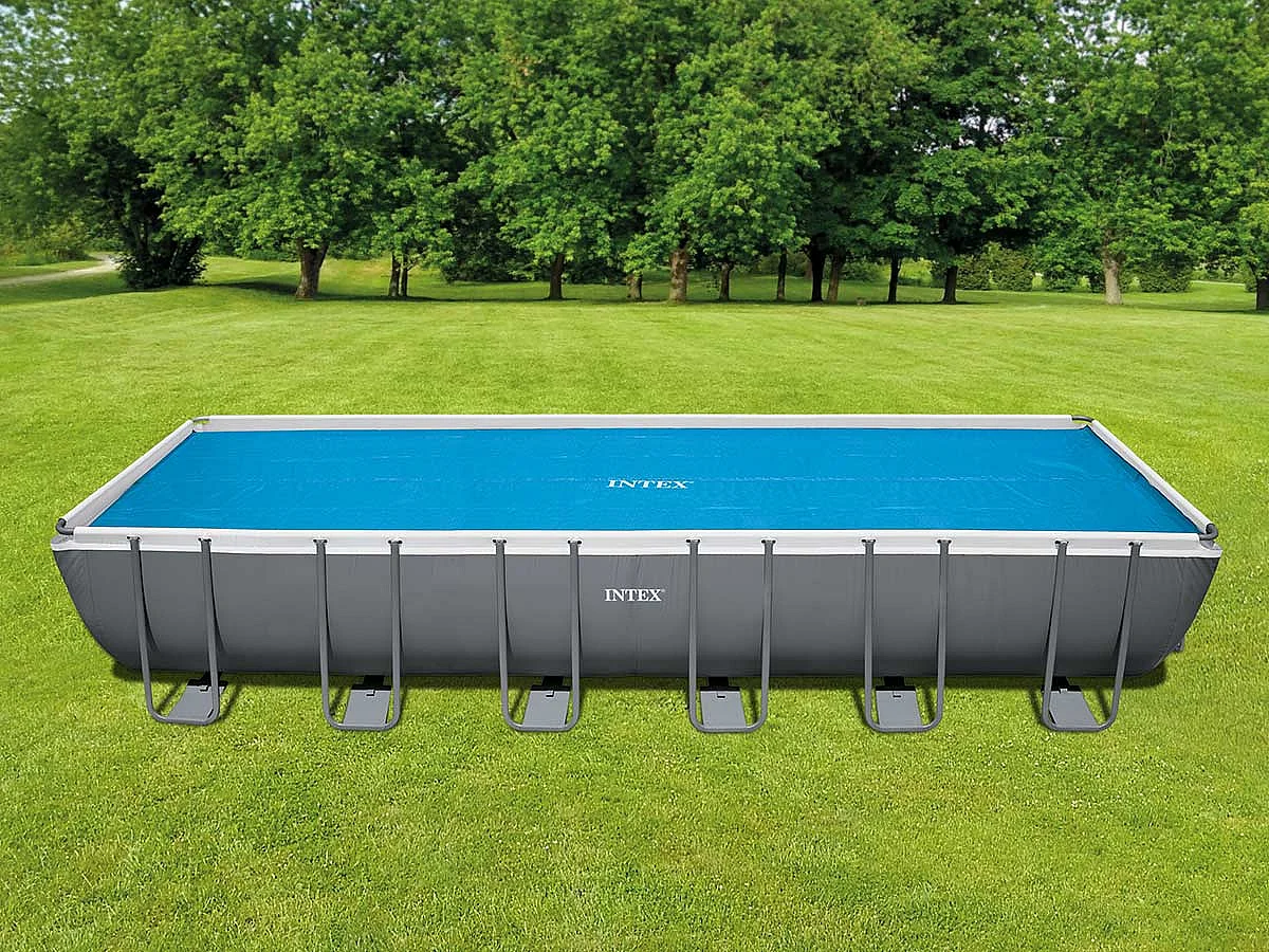 Bâche à bulles pour piscine tubulaire rectangulaire 7,32 x 3,66 m - Intex