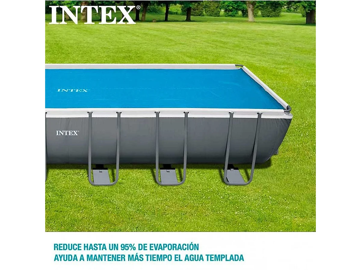 Bâche à bulles pour piscine tubulaire rectangulaire 7,32 x 3,66 m - Intex
