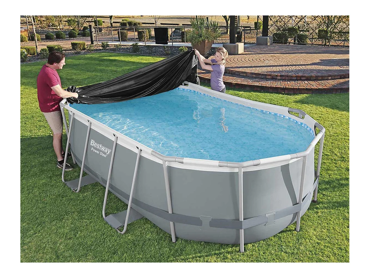 Cobertor Invierno para Piscina Desmontable Bestway 427x250 cm Ovalada