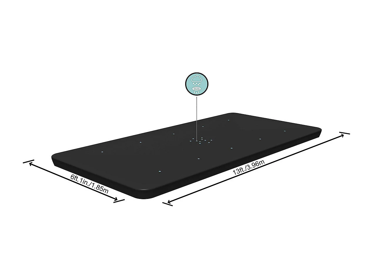 Poolabdeckung Flowclear 404x201 cm