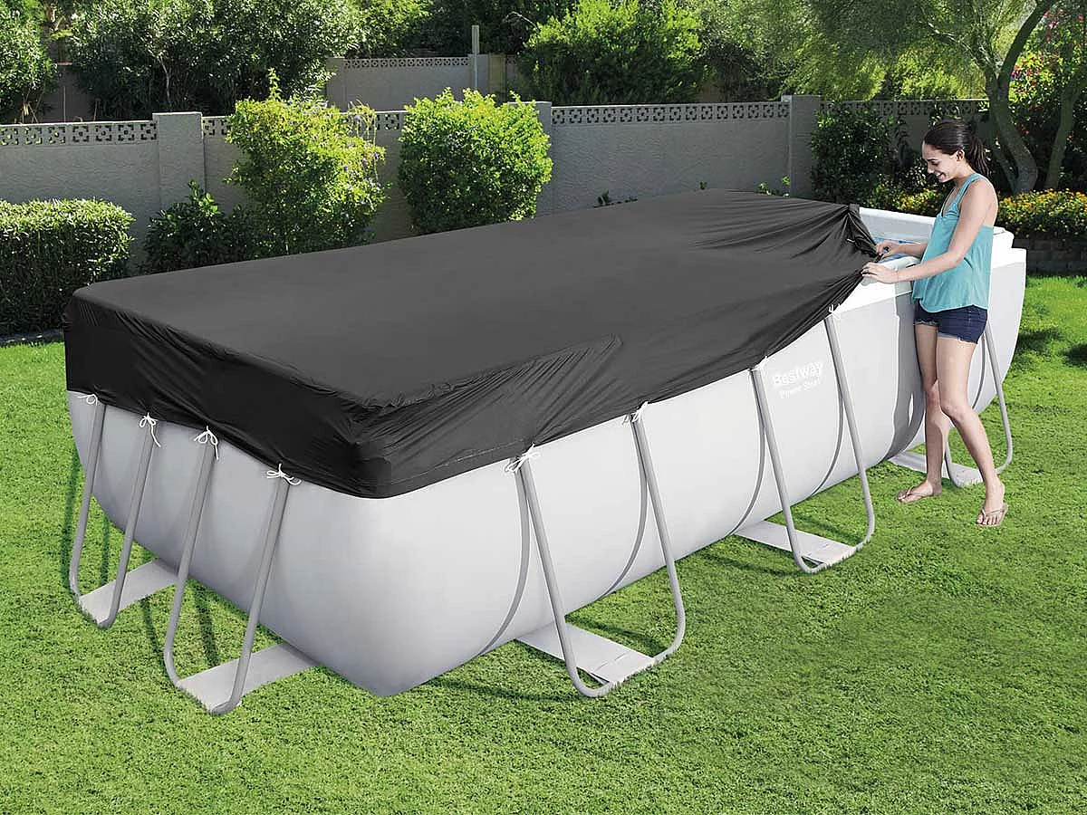 Poolabdeckung Flowclear 404x201 cm