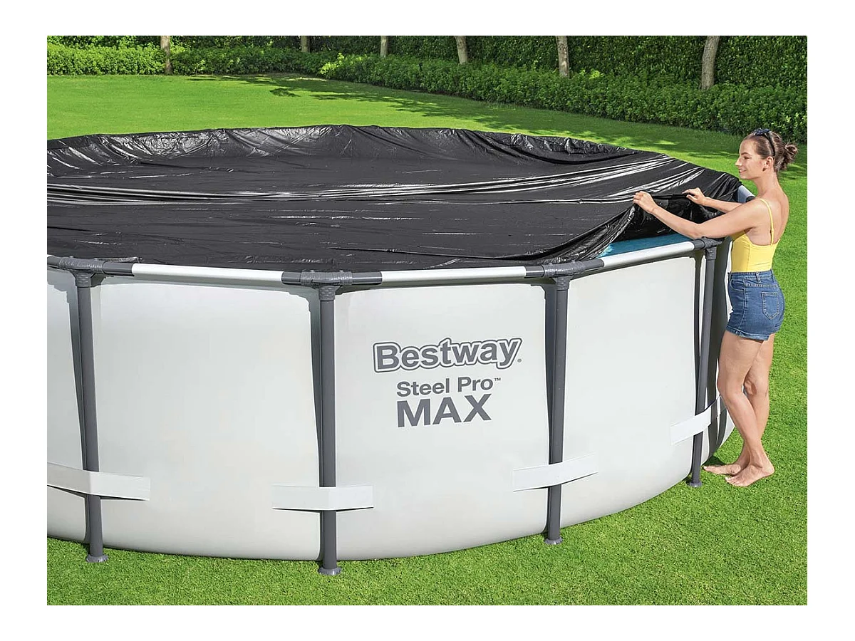 Cobertor Invierno para Piscina Desmontable Bestway Ø305 cm Redonda