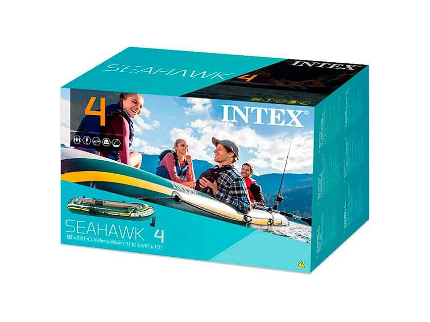 Schlauchboot mit Rudern und Pumpe Seahawk 4 68351NP