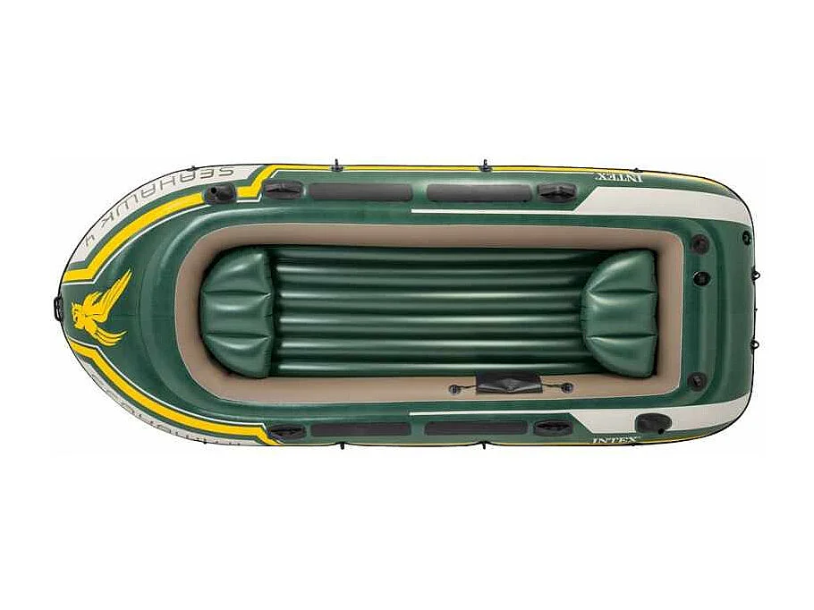 Kit bateau gonflable 4 places Seahawk 4 avec rames et gonfleur - Intex
