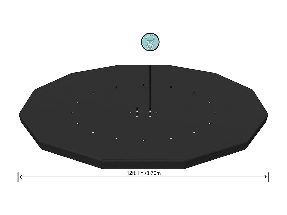 Poolabdeckung Flowclear 366 cm