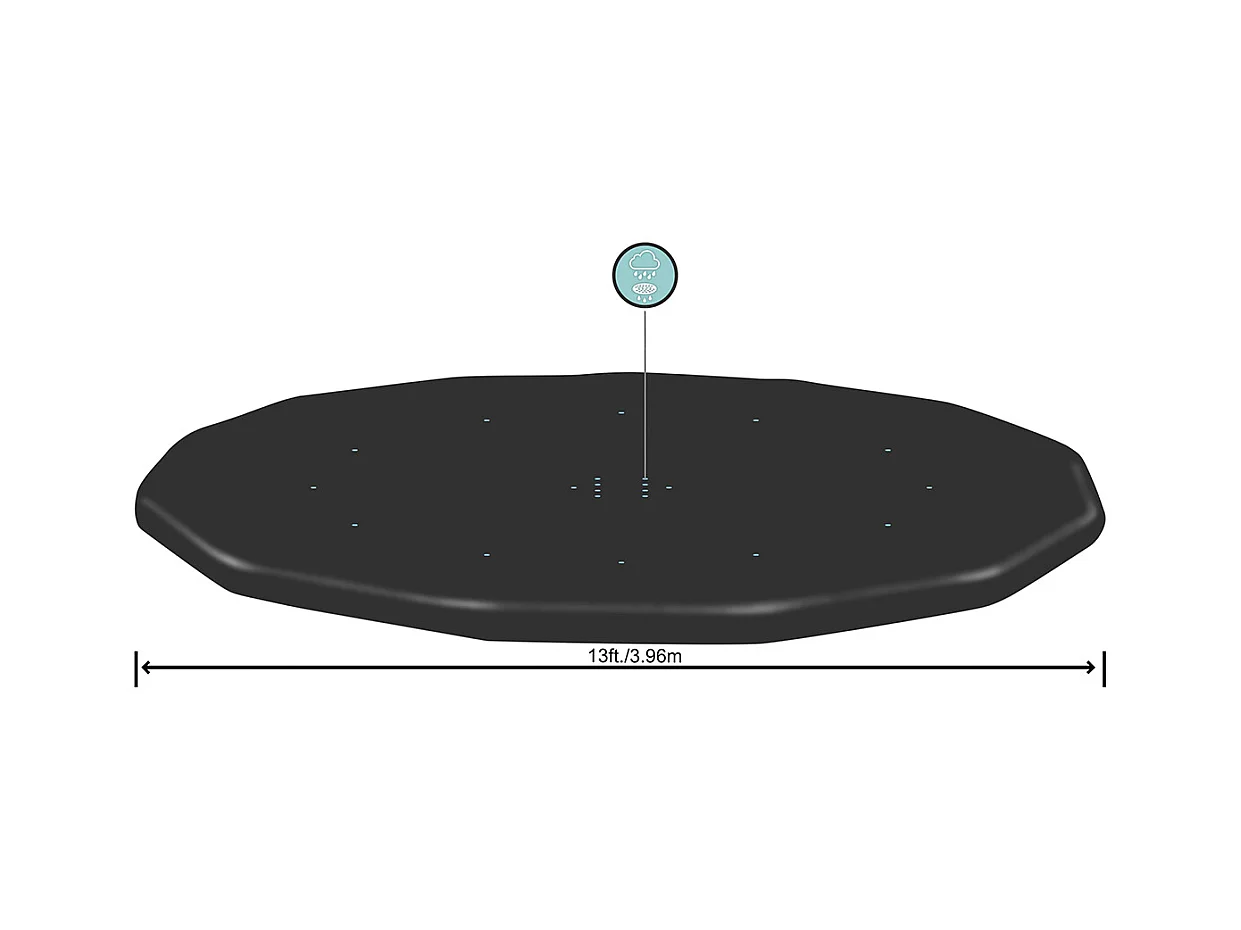 Telo Compertura Invernale per Piscina Fuori Terra Bestway Rotonda Ø360 cm