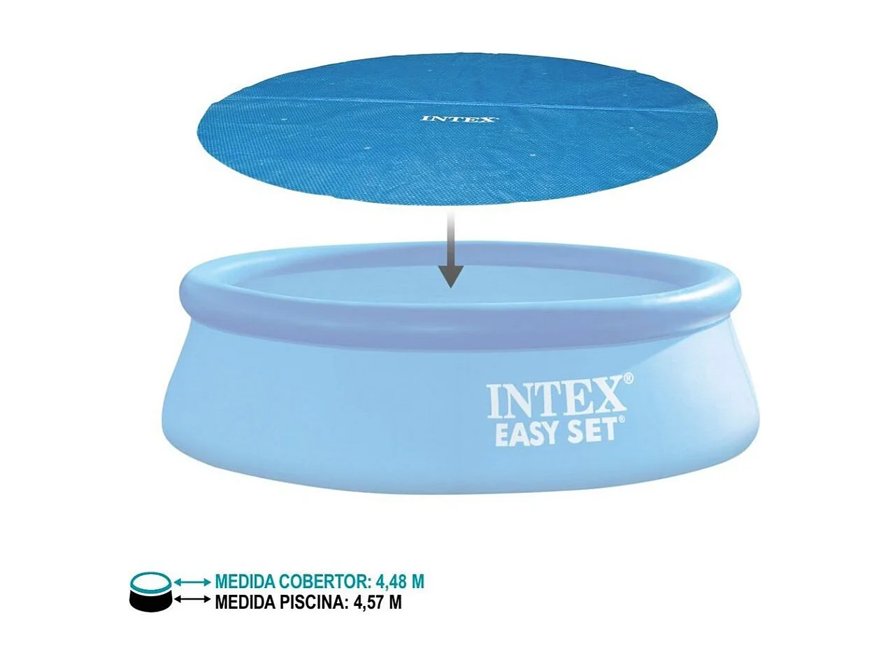 Bâche à bulles pour piscine Ø 4,88 m - Intex