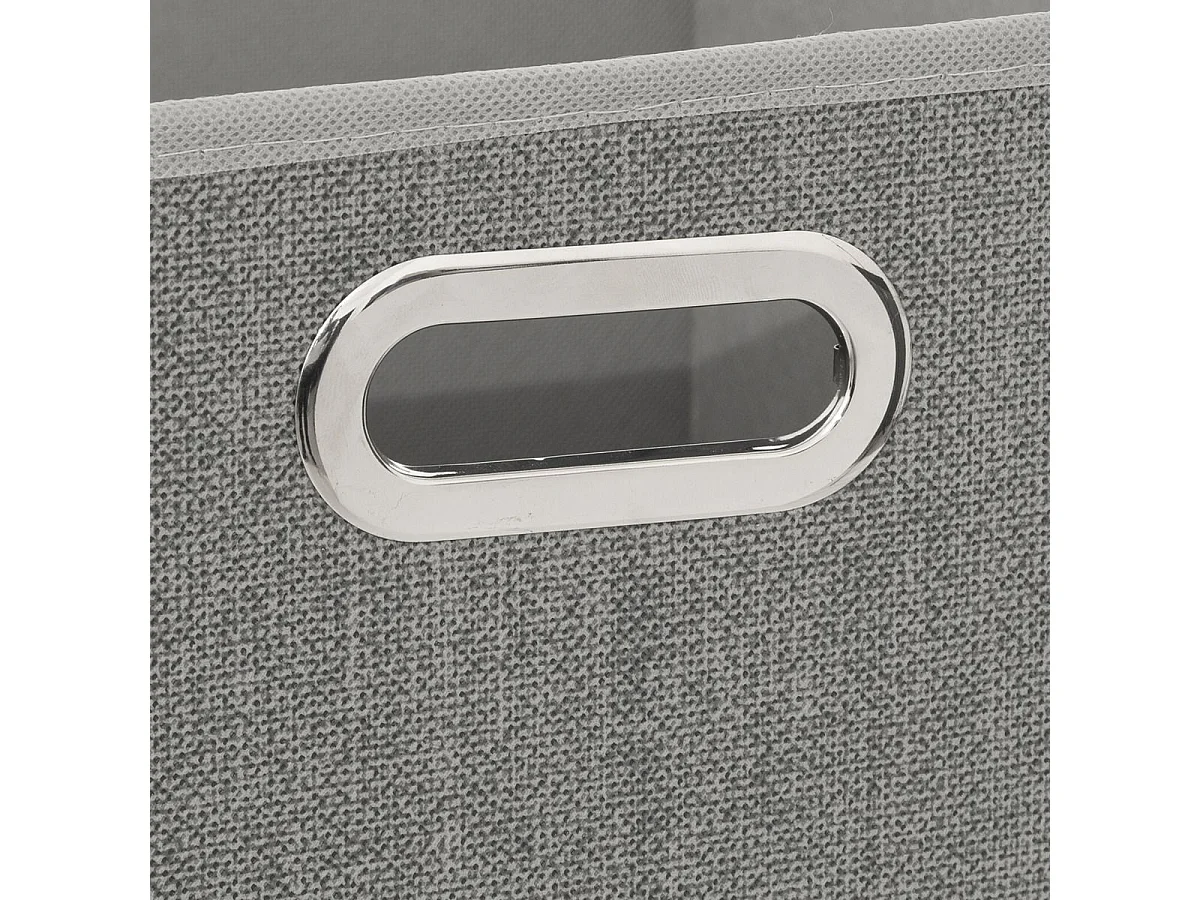 Boîte de rangement Gris Clair chiné 31 x 31 cm