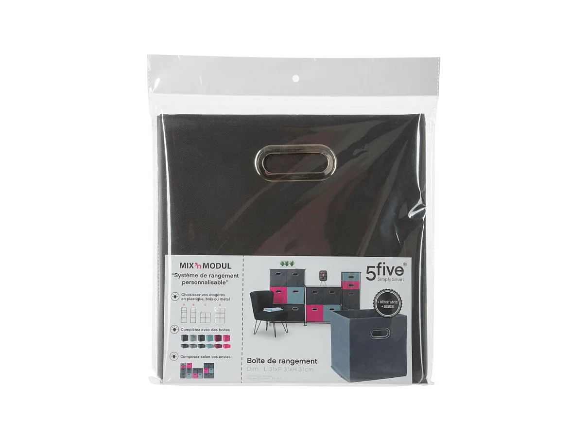 Boîte de rangement Gris  anthracite 31 x 31 cm