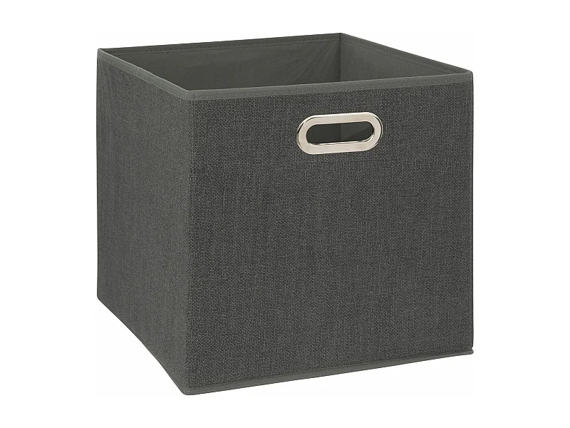 Boîte de rangement Gris Foncé chiné 31 x 31 cm