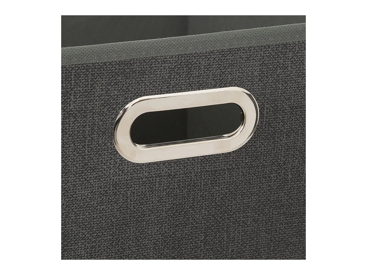 Boîte de rangement Gris Foncé chiné 31 x 31 cm