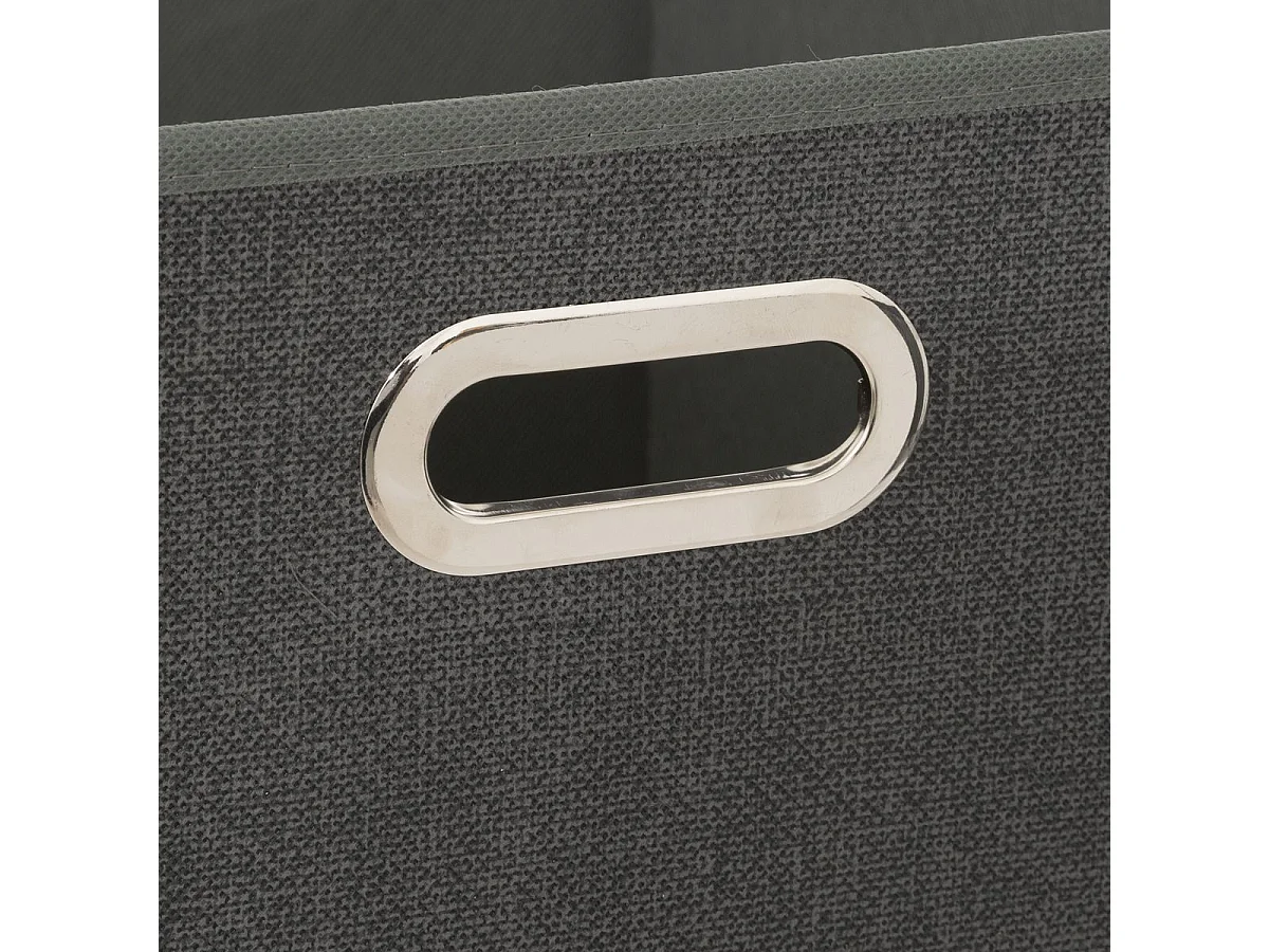 Boîte de rangement Gris Foncé chiné 31 x 31 cm