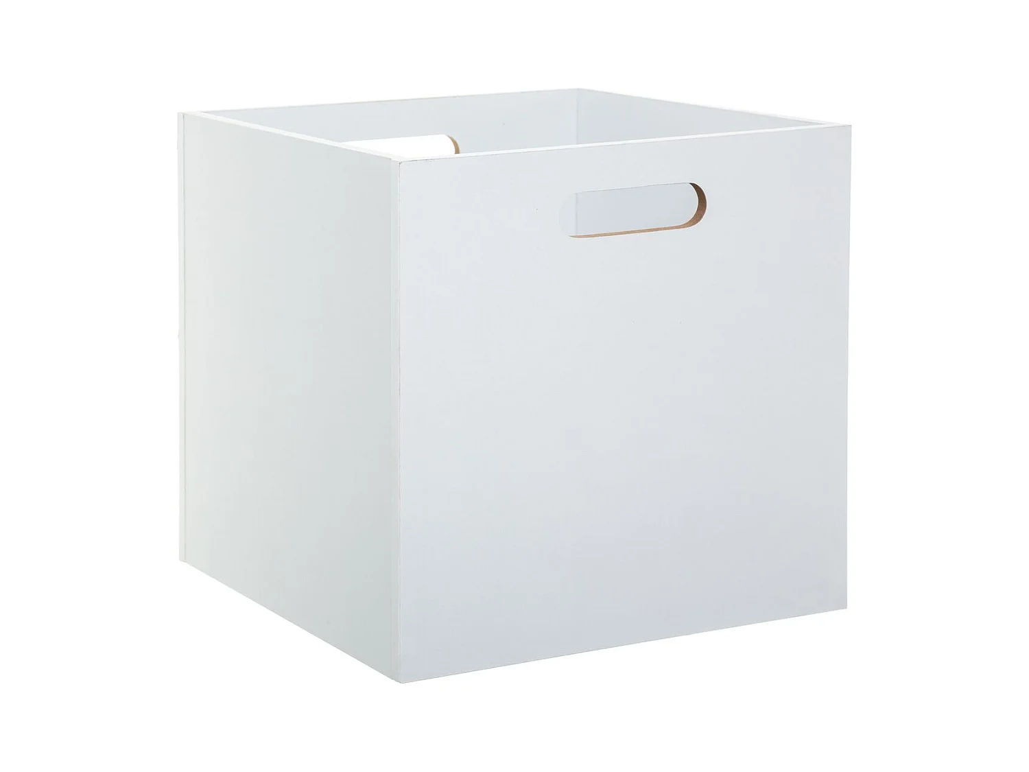 Boîte de rangement en bois Blanc 31 x 31 cm