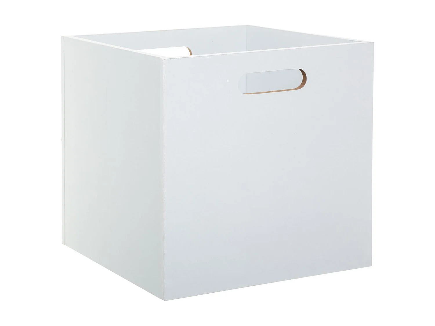 Boîte de rangement en bois Blanc 31 x 31 cm