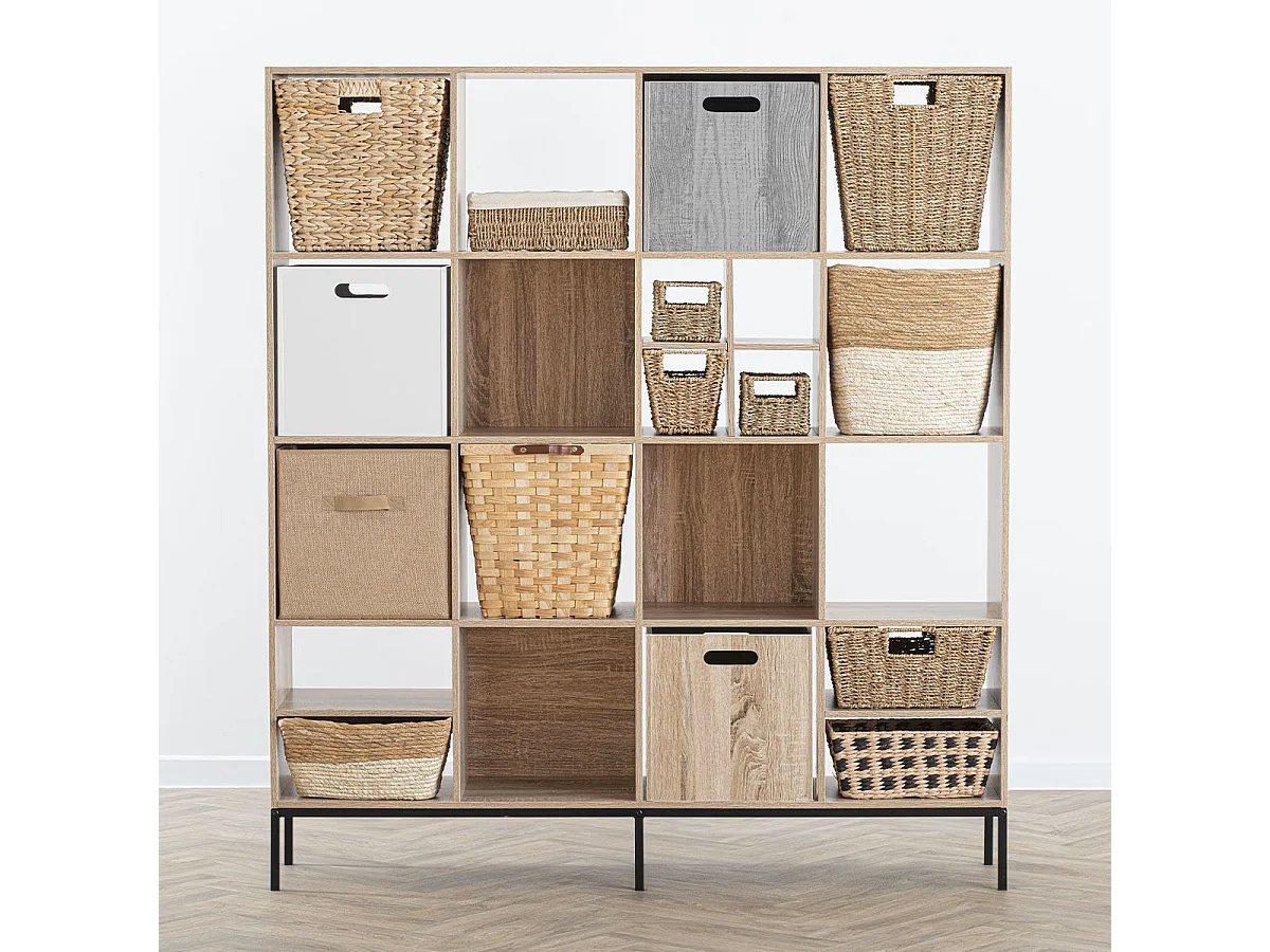 Boîte de rangement en bois Blanc 31 x 31 cm