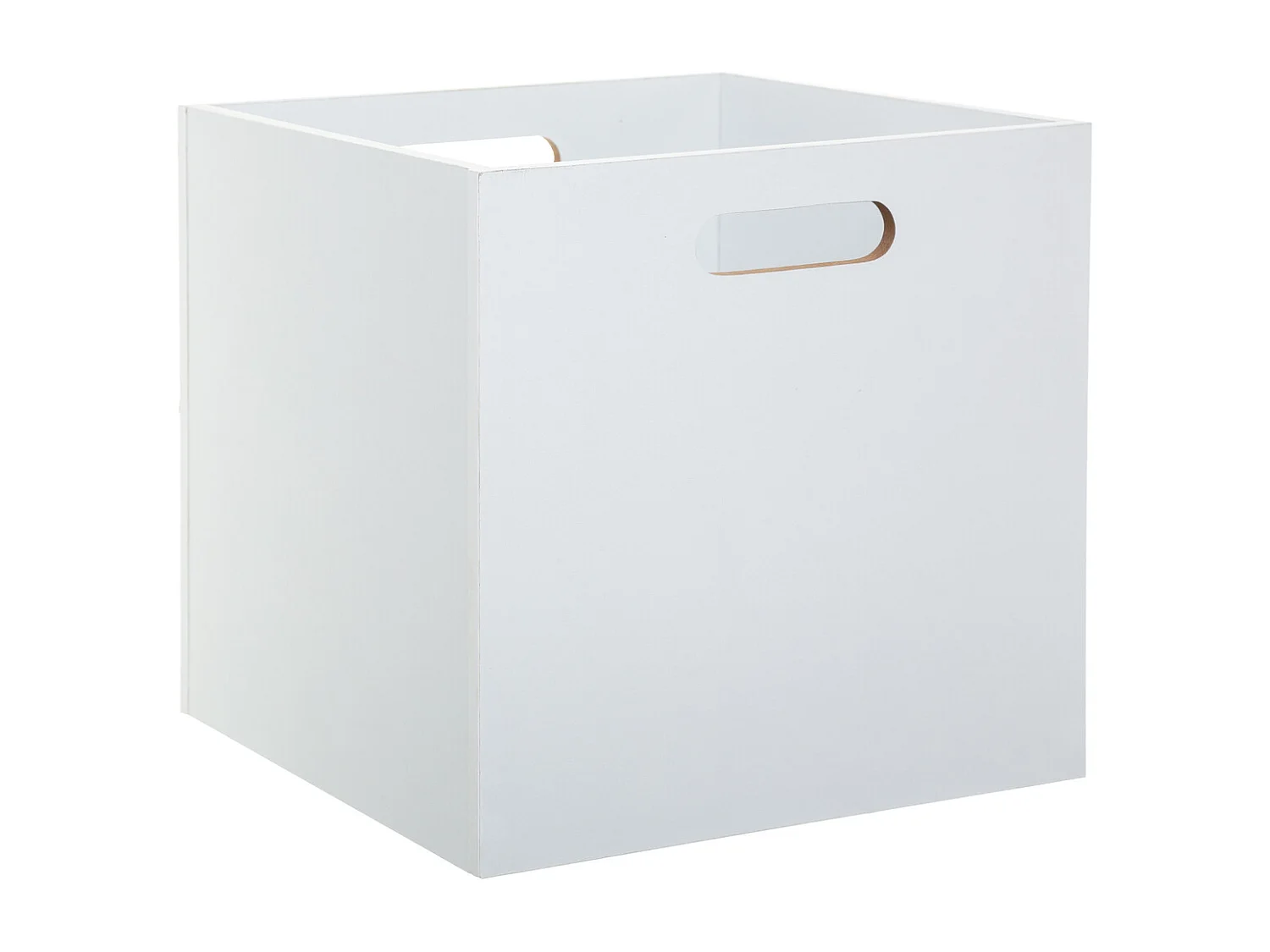 Boîte de rangement en bois Blanc 31 x 31 cm