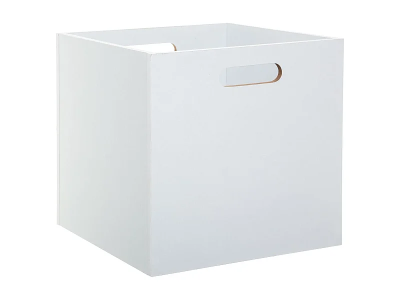Boîte de rangement en bois Blanc 31 x 31 cm