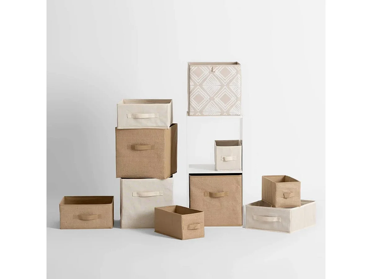 Boîte de Rangement Fibre de Jute 31 x 31cm