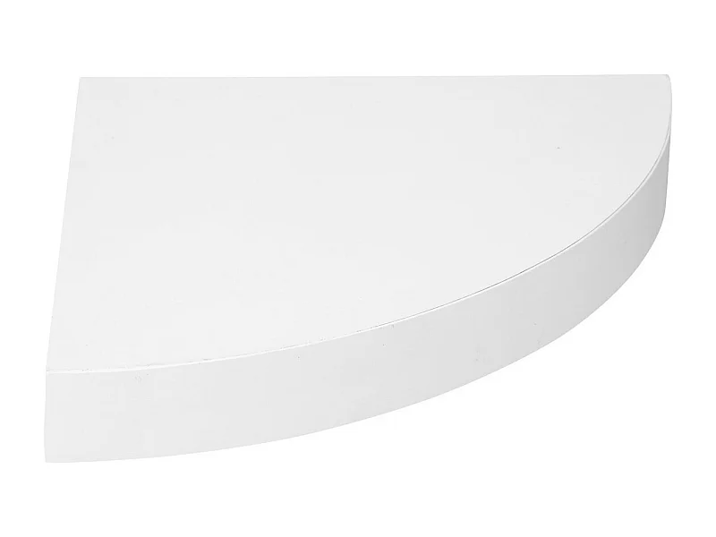 Étagère d'angle murale flottante Blanc 25 x 25 cm Fixations invisibles