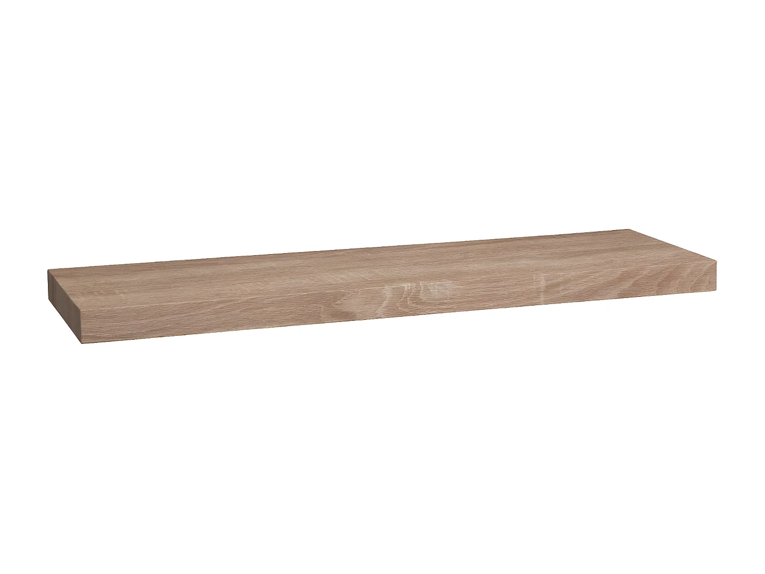 Étagère murale flottante coloris Chêne naturel L 80 cm Fixations invisibles