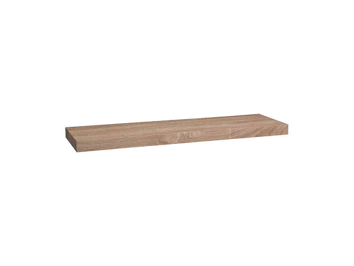 Étagère murale flottante coloris Chêne naturel L 80 cm Fixations invisibles
