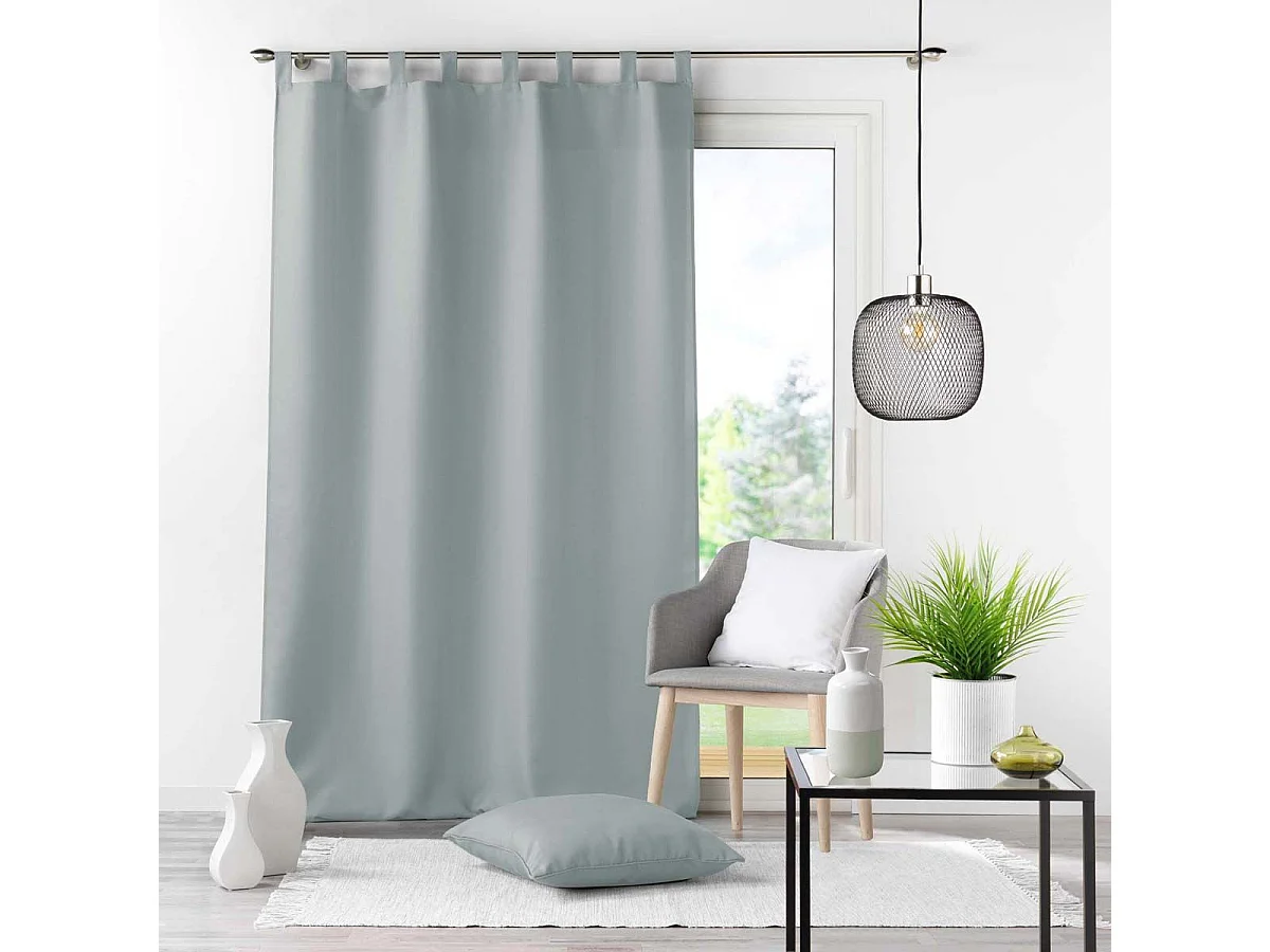 Rideau à Passants "Essentiel" 140x260cm Gris
