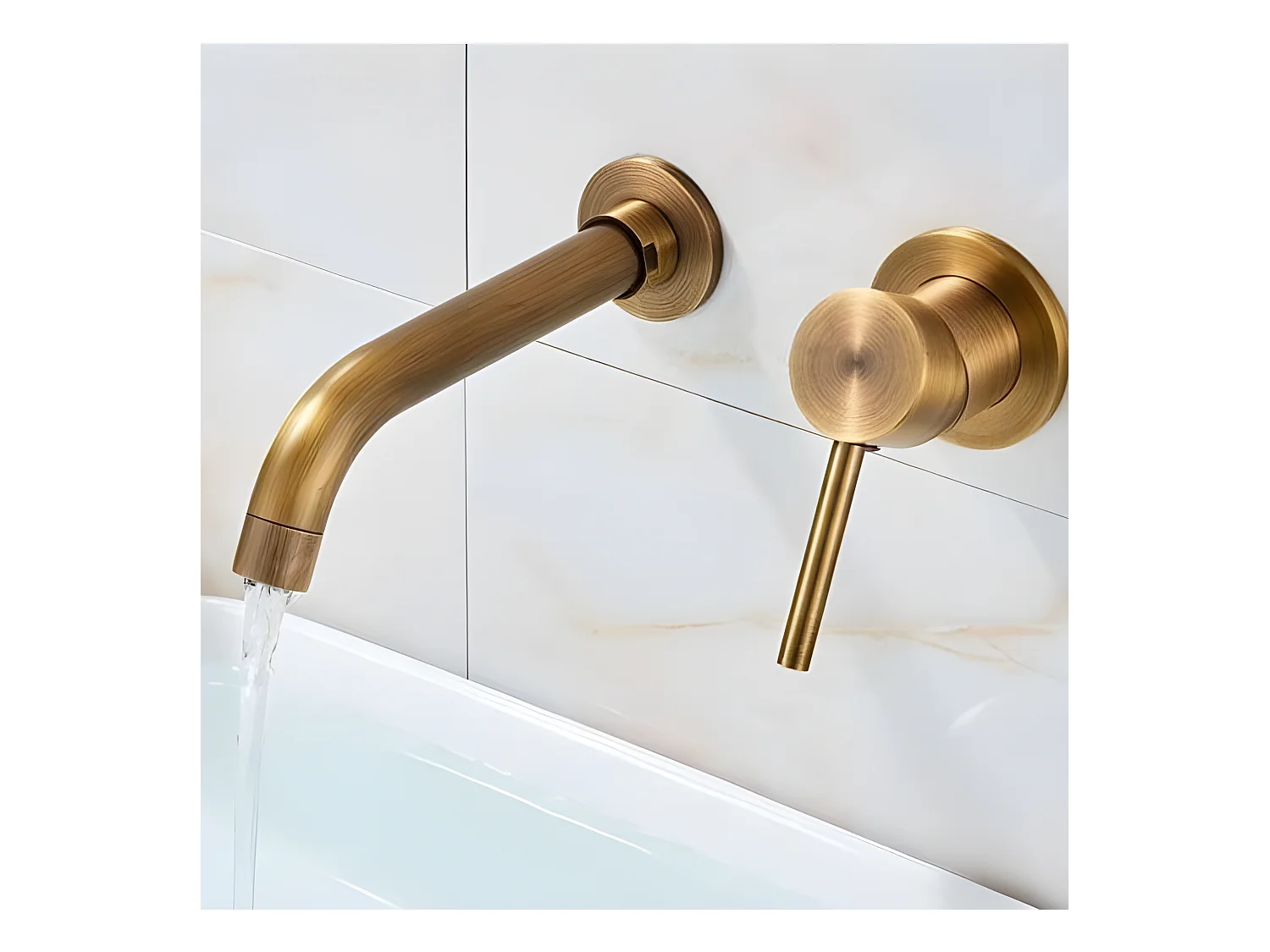 Unterputz-Waschtischarmatur BRAMPTON altgold