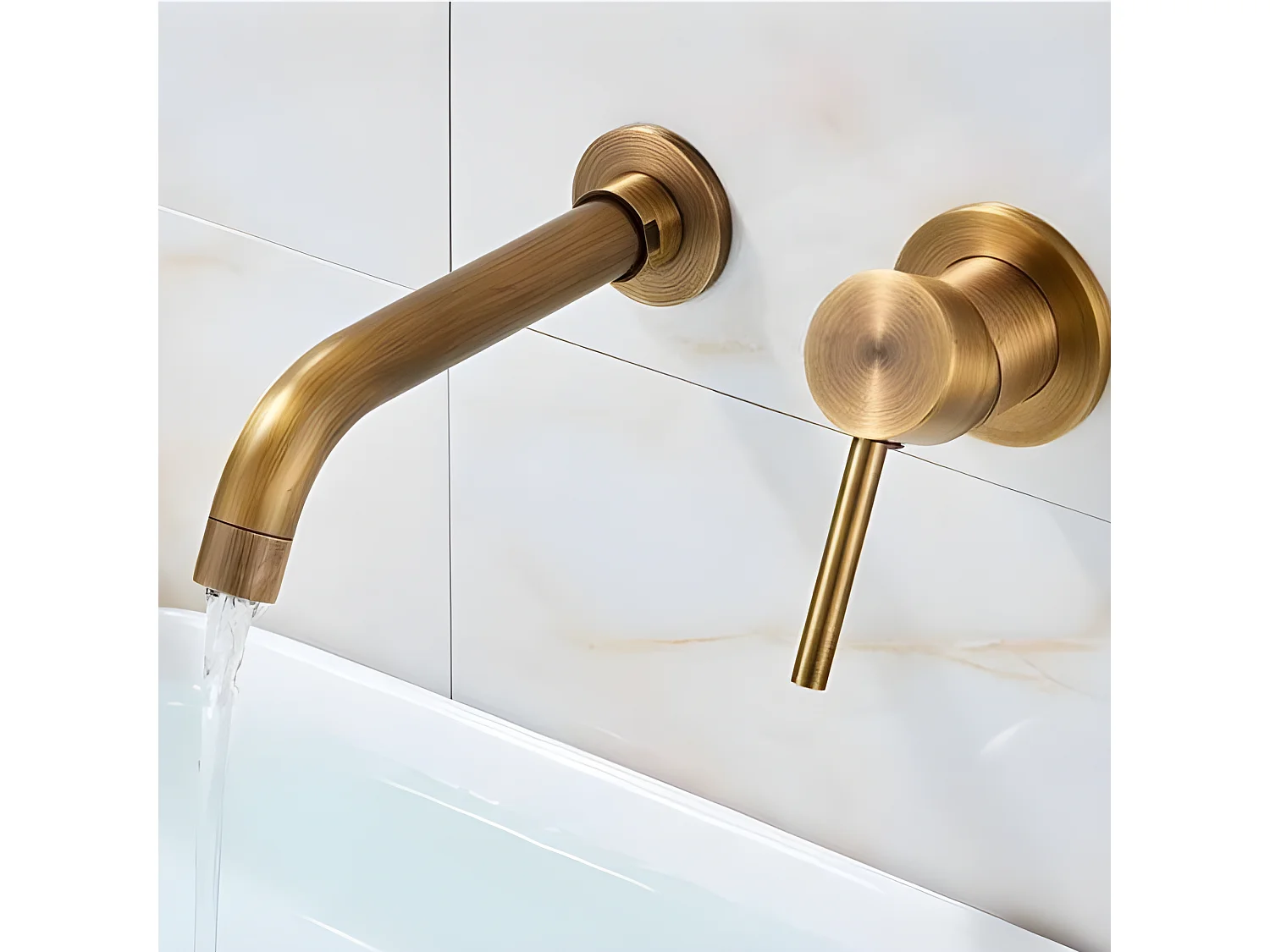 Unterputz-Waschtischarmatur BRAMPTON altgold