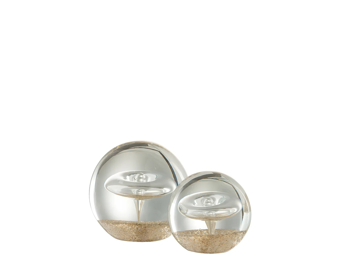 Presse-Papier en Verre "Cercle" 10cm Transparent