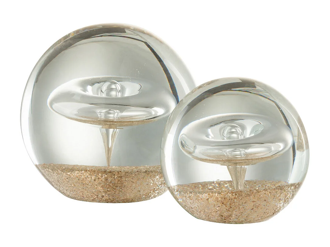 Presse-Papier en Verre "Cercle" 10cm Transparent