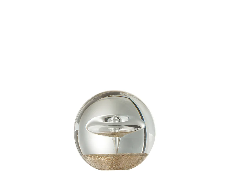 Presse-Papier en Verre "Cercle" 10cm Transparent