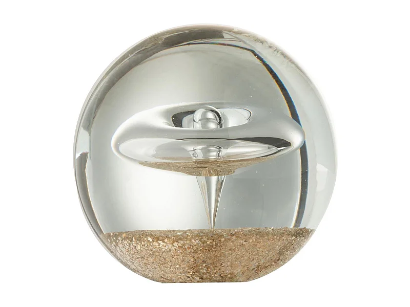 Presse-Papier en Verre "Cercle" 10cm Transparent