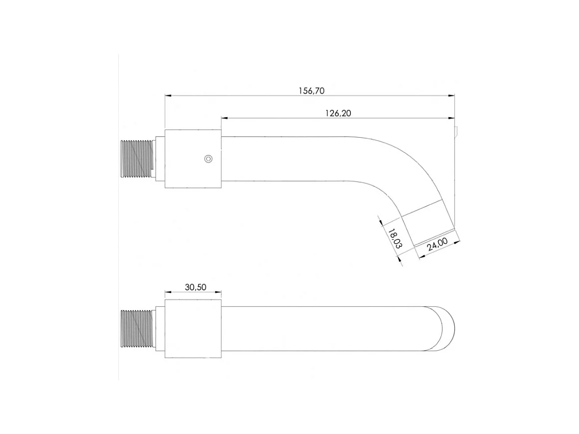 Grifo lavabo empotrado monomando BORACAY oro cepillado Dorado