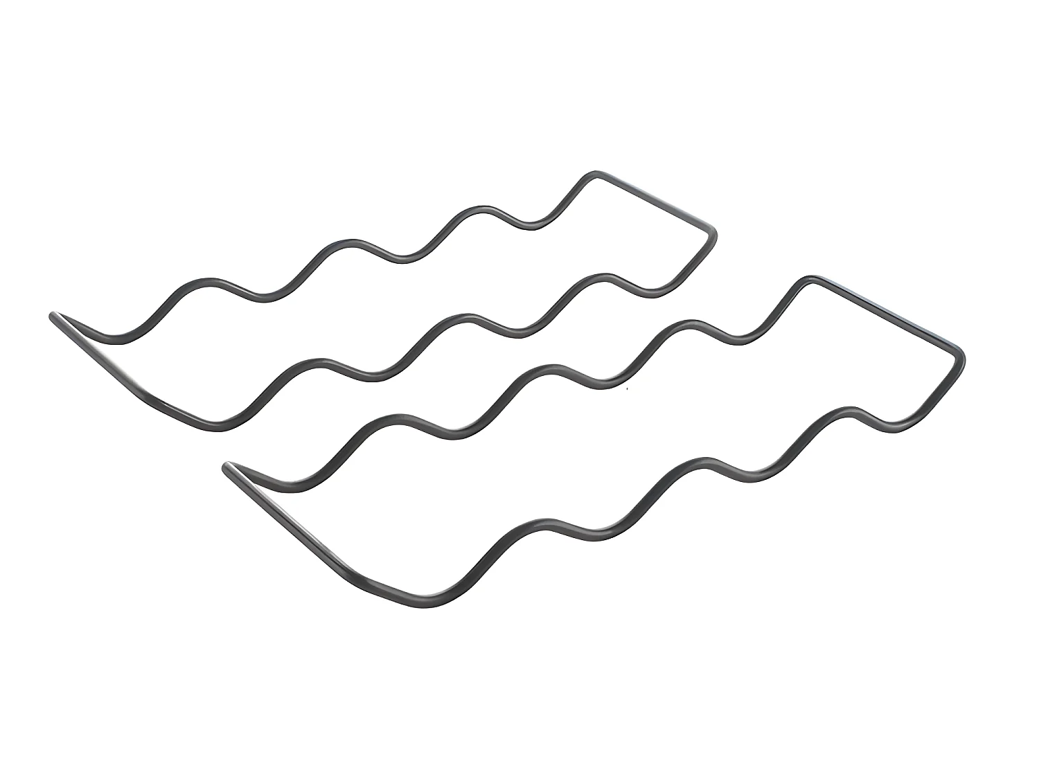 Flessenrek WAVE 20 Compartimenten Serie LAVA Metaltex Touch-Therm Zwart 11x32 cm