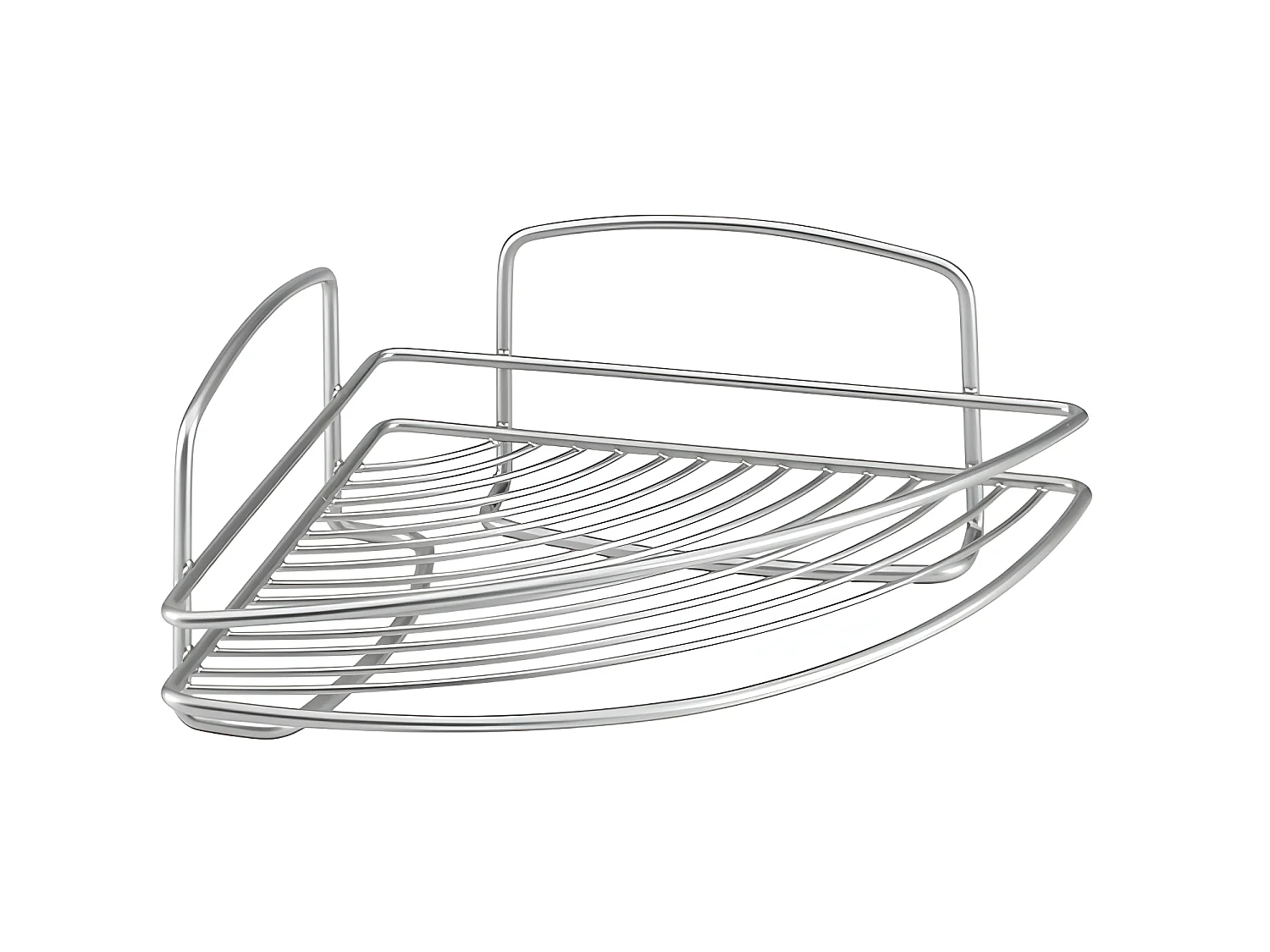 Mensola Bagno Onda Metaltex 1 Livello, Argento Polytherm®