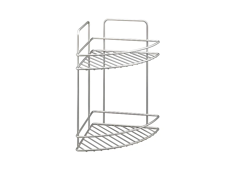 Mensola a 2 Livelli REFLEX Metaltex Polytherm® Argento