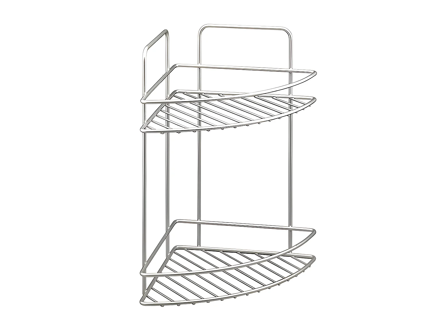 Mensola a 2 Livelli REFLEX Metaltex Polytherm® Argento