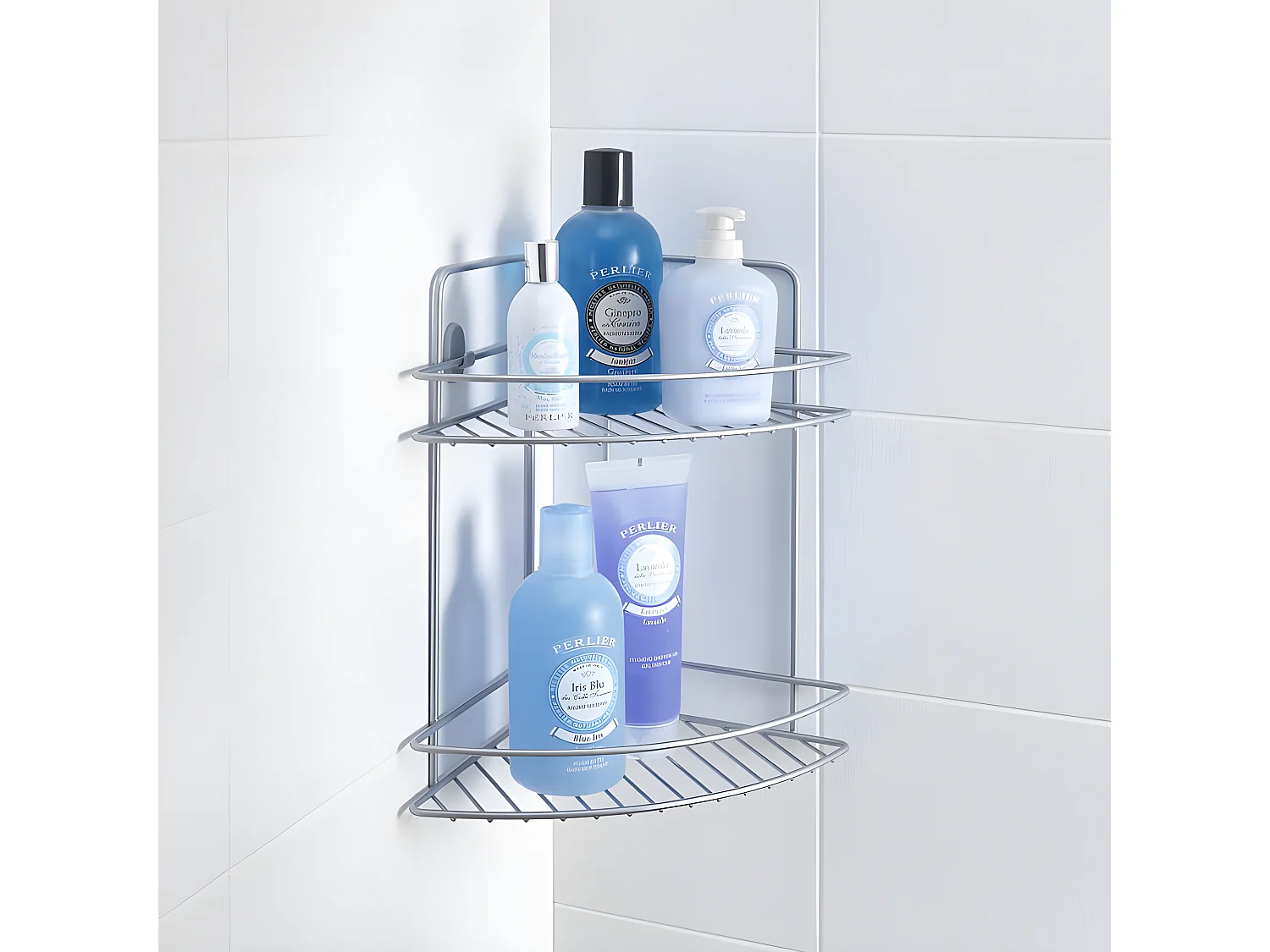 Rangement 2 Niveaux Série REFLEX Metaltex avec Finition Polytherm® Couleur Argent