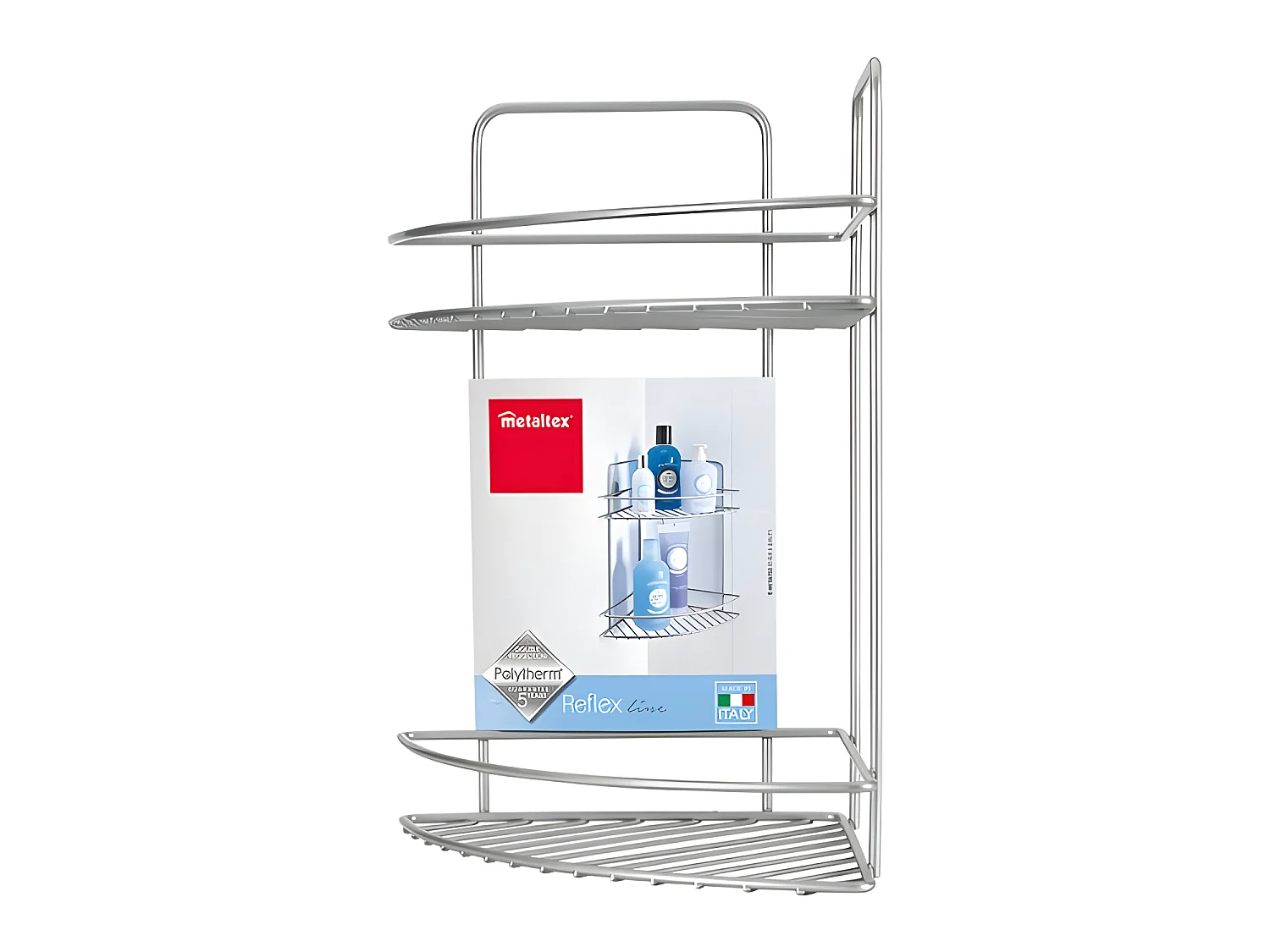 Rangement 2 Niveaux Série REFLEX Metaltex avec Finition Polytherm® Couleur Argent