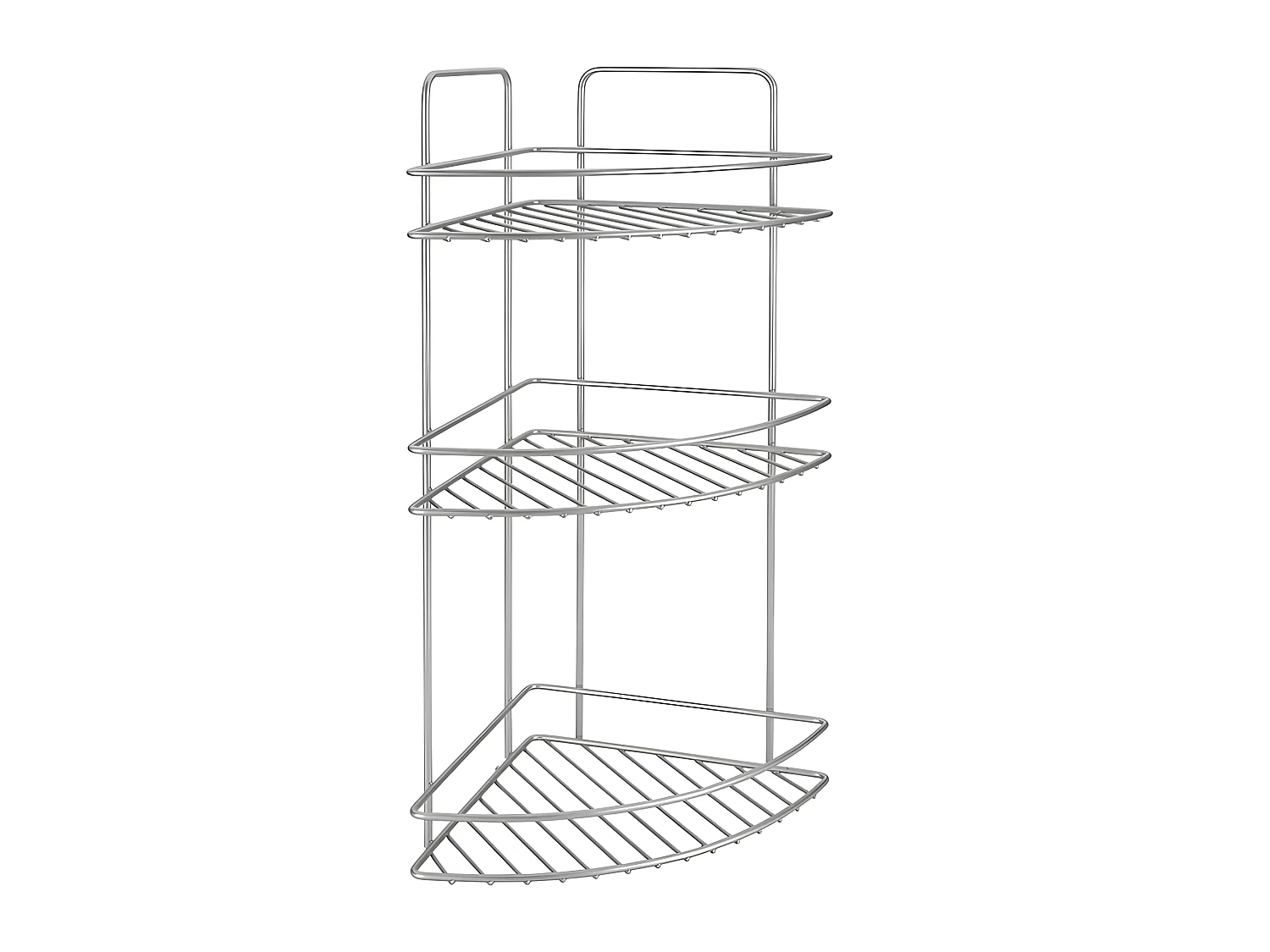 Rangement 3 Niveaux Série REFLEX de Metaltex, Finition Polytherm® Couleur Argent