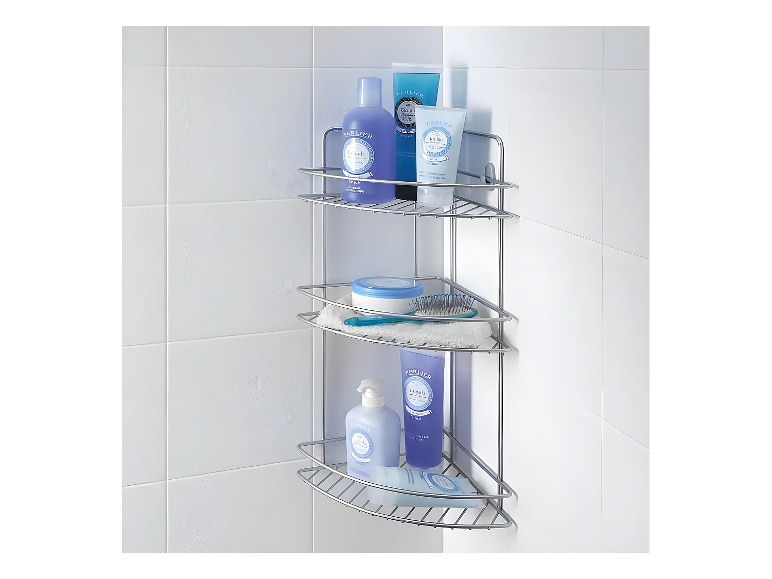 Regal 3 Ebenen REFLEX Metaltex, Finish Polytherm® Schwarz