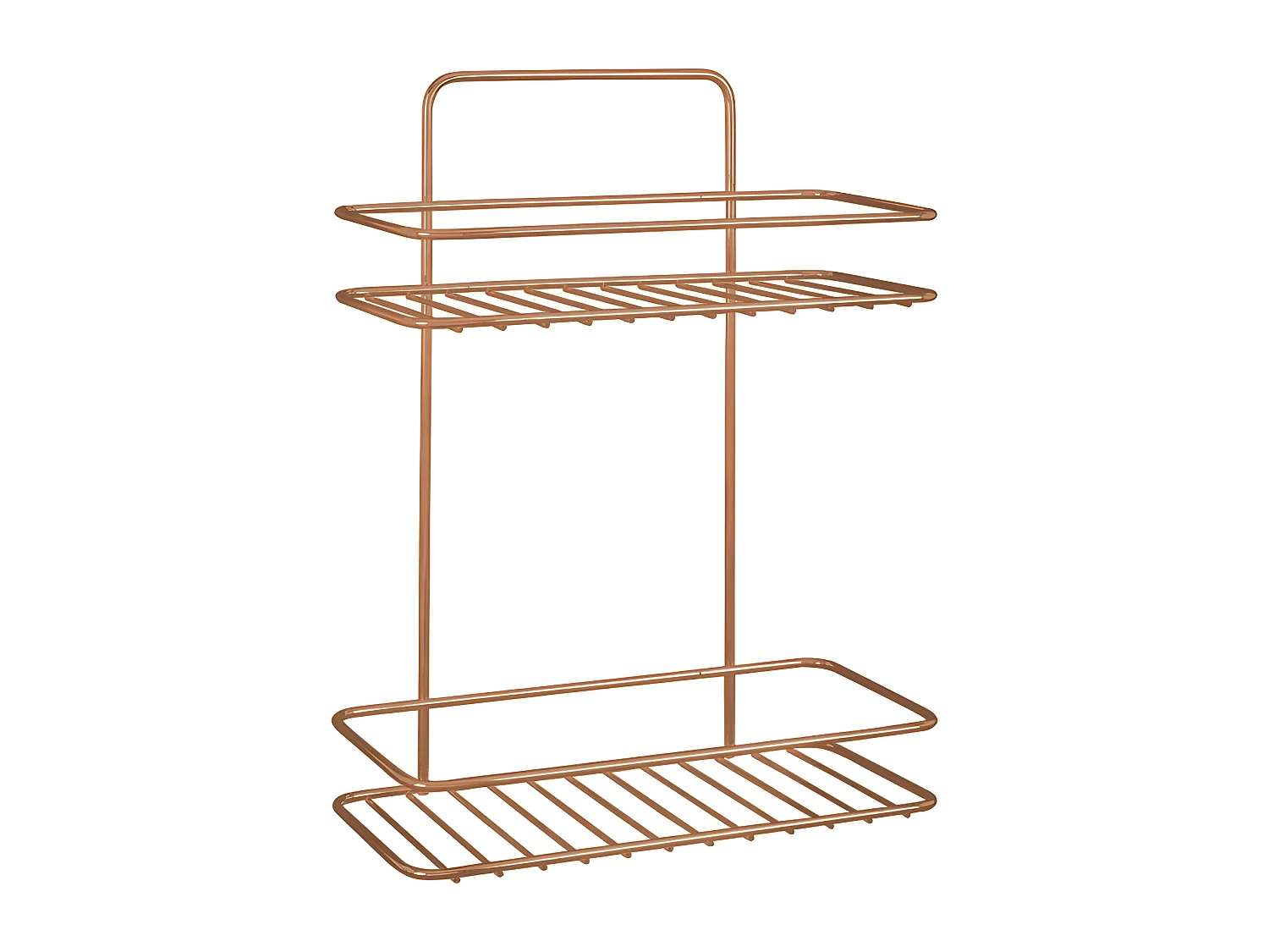 Étagère 2 Niveaux Série REFLEX COPPER de Metaltex. Revêtement exclusif Polytherm® Copper