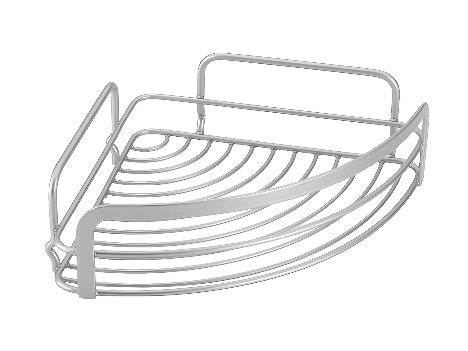 Rangement de Salle de Bain 1 Niveau Série VIVA Metaltex, Finition Polytherm® Couleur Argent