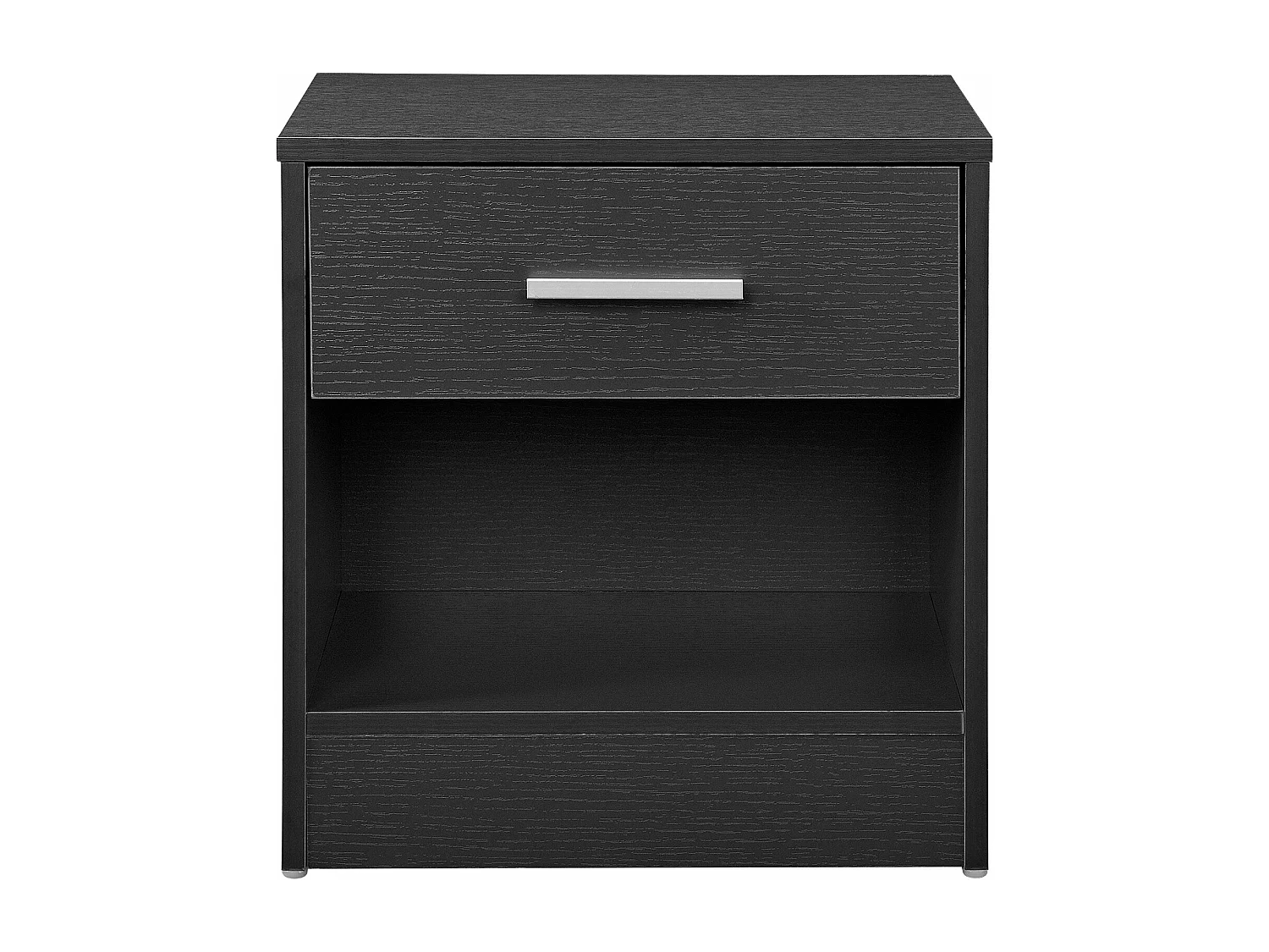 Mesita de noche cómoda mueble de almacenaje cajón 38 cm gris 03_0004191