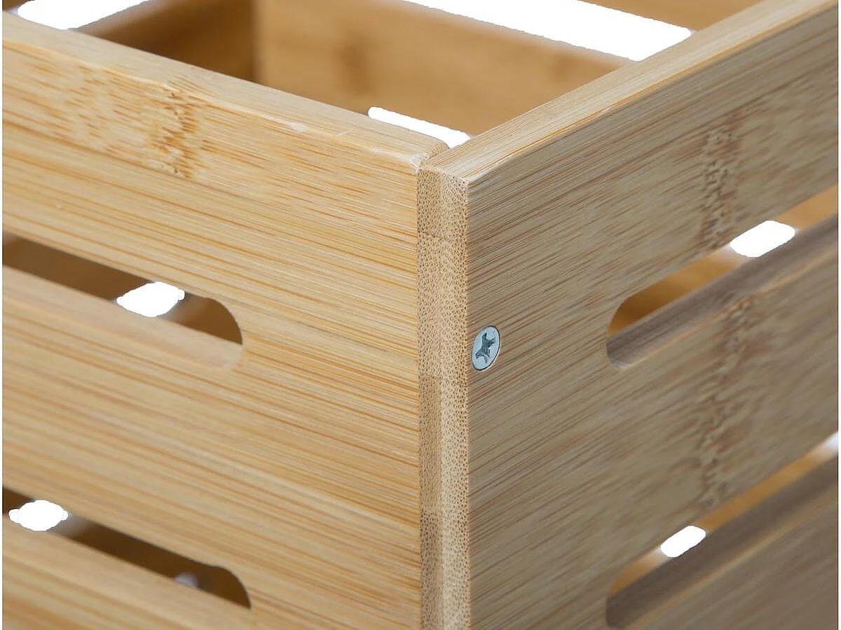 Boite de Rangement en Bambou 31 x 31 cm