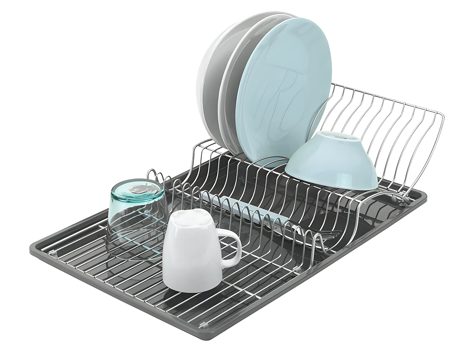 Plateau à égouttoir WINGTEX de Metaltex 50x31x7 cm