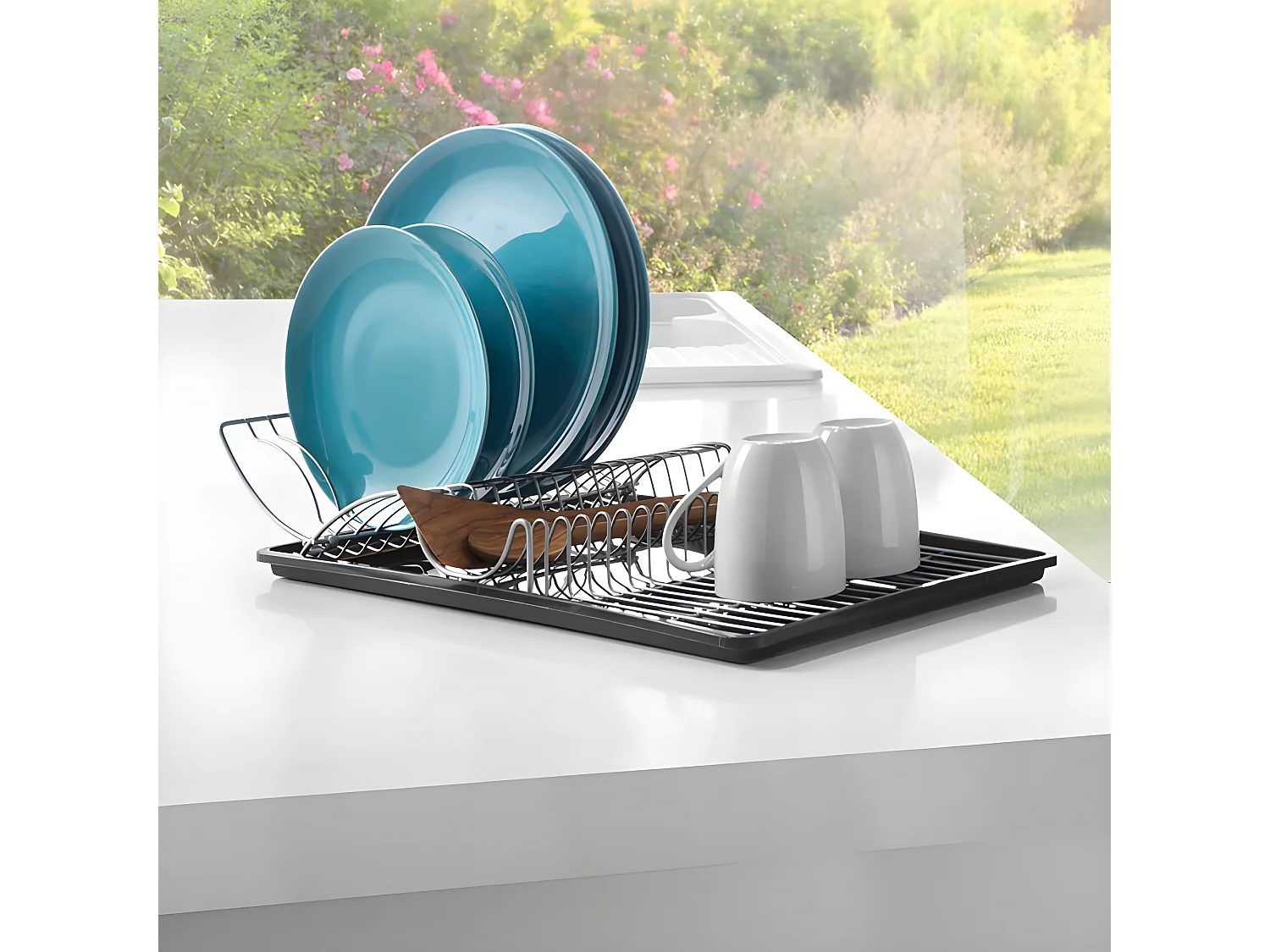 Plateau à égouttoir WINGTEX de Metaltex 50x31x7 cm