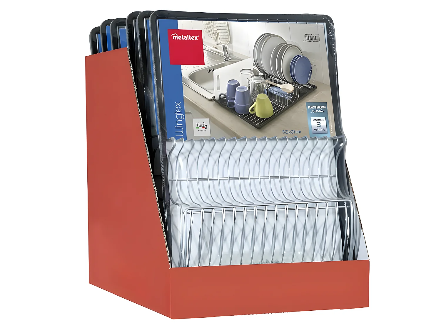 Plateau à égouttoir WINGTEX de Metaltex 50x31x7 cm