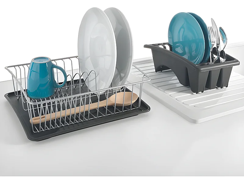 Escurridor de Platos Aquatex con Bandeja Extraíble 35x30 cm Métaltex